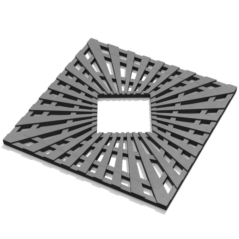 Приствольная решетка для дерева ZKING ATMOSPHERE 1.2х1.2м Серая в Батайске фото