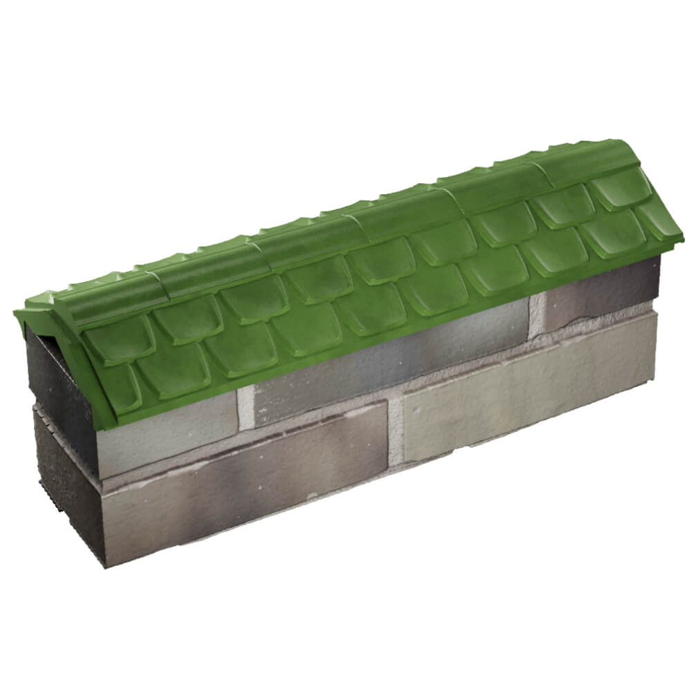 Парапет Zking Эльбрус Зеленый с посадкой на 0.5 кирпича (130мм) в Батайске фото